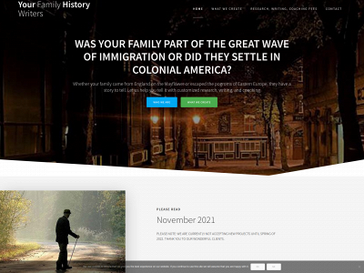 yourfamilyhistorywriters.com snapshot