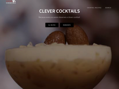 clevercocktails.com snapshot