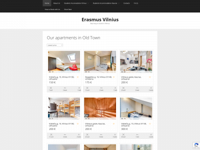 erasmus-apartments-vilnius.com snapshot