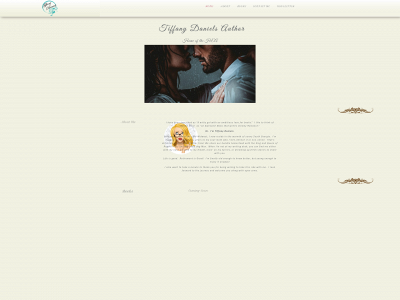 tiffanydanielsauthor.com snapshot