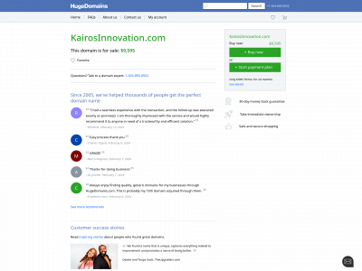 kairosinnovation.com snapshot