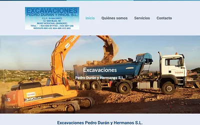 excavacionespedroduranyhnos.com snapshot