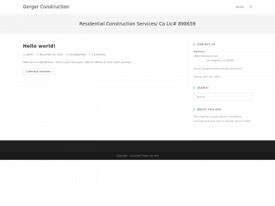 gergerconstructionla.com snapshot