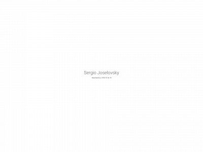 sergiojoselovsky.se snapshot