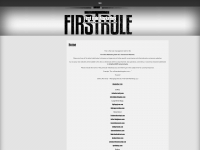 firstrulemarketing.com snapshot