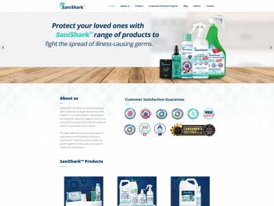 sanishark.com snapshot