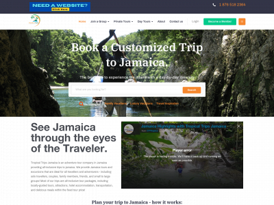 tropicaltripsjamaica.com snapshot
