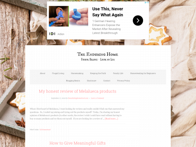theenduringhome.com snapshot