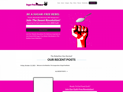 sugarfreerebels.com snapshot