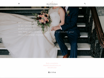 www.allicolemanevents.com snapshot