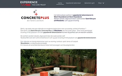 concrete-plus.be snapshot