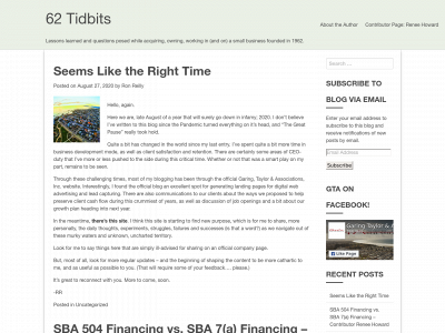 62tidbits.com snapshot