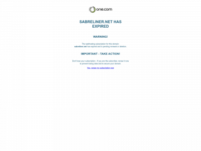 sabreliner.net snapshot