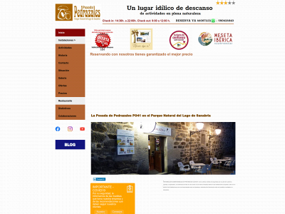 laposadadepedrazales.com snapshot