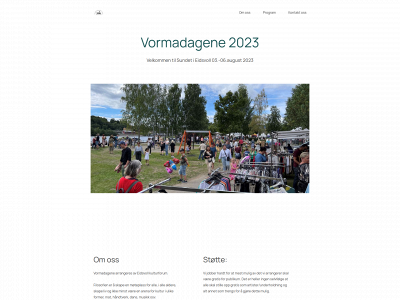 vormadagene.no snapshot