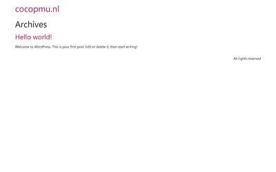 cocopmu.nl snapshot