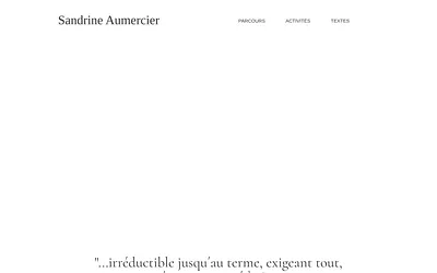 sandrineaumercier.com snapshot