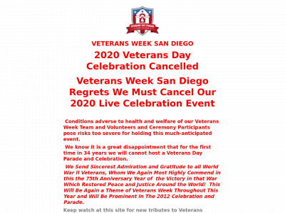 sdvetparade.org snapshot