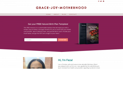 gracejoymotherhood.com snapshot