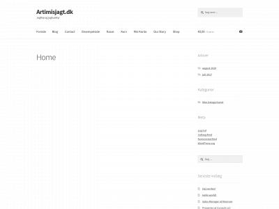 artimisjagt.dk snapshot