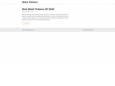 waisttrainers.org snapshot