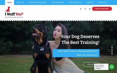 iwuffyoudogtraining.com snapshot
