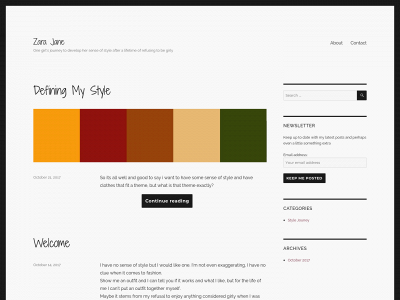 zarajane.blog snapshot