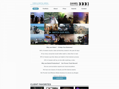 danielproductions.tv snapshot