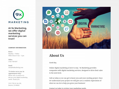 9xmarketing.com snapshot