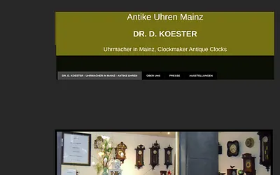 antikeuhren-koester.de snapshot