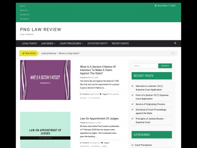 pnglawreview.com snapshot