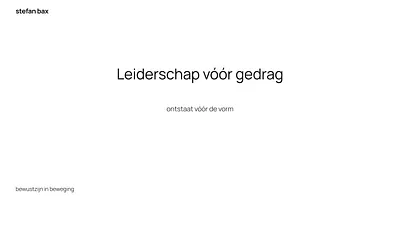 stefanbax.nl snapshot