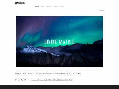 www.divinematrixmusic.com snapshot