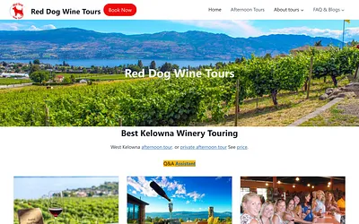 reddogwinetours.com snapshot