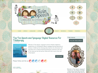 twinspeechlanguageandliteracy.com snapshot