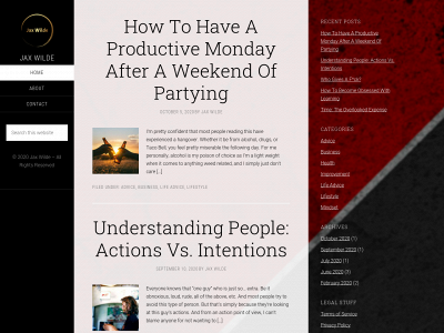 jaxwilde.com snapshot