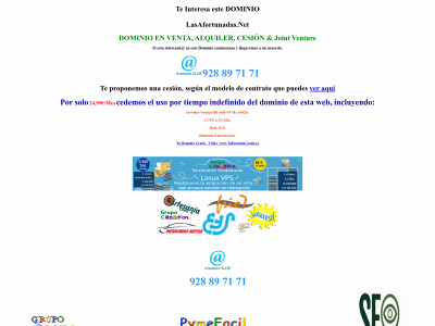 lasafortunadas.net snapshot
