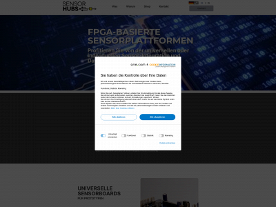 sensorhubs.com snapshot