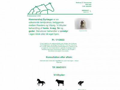 hammershøjdyrlæger.dk snapshot