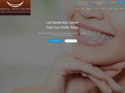 dentalartsok.com snapshot