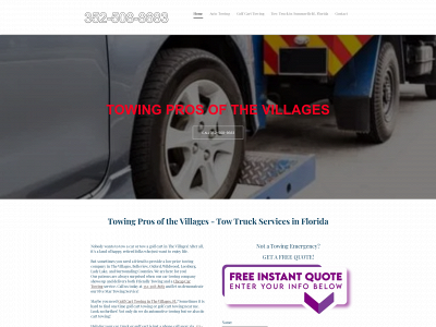 www.towingthevillages.com snapshot