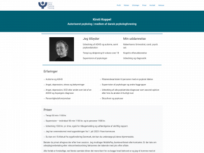 psykologkoppel.dk snapshot