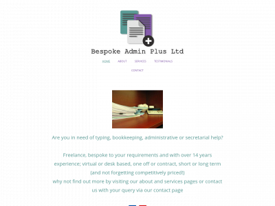 bespokeadminplus.com snapshot