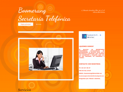 boomerangsecretariatelefonica.es snapshot