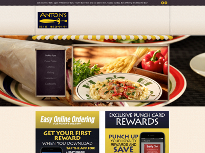 antonsgreekrestaurant.com snapshot