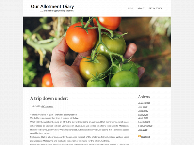 ourallotmentdiary.weebly.com snapshot