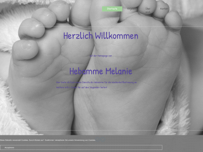 hebammemelanie.ch snapshot