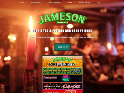 jamesondistillerypub.com snapshot