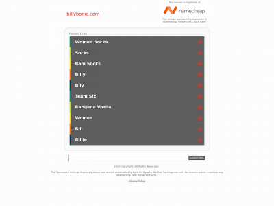 billybonic.com snapshot
