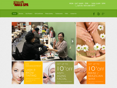 priscillanailspa.com snapshot